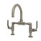 Kingston Brass Whitaker Industrial Style Bridge Bathroom Faucet W/ Pop-Up Drain, Nickl KS2178KL - alternate 1